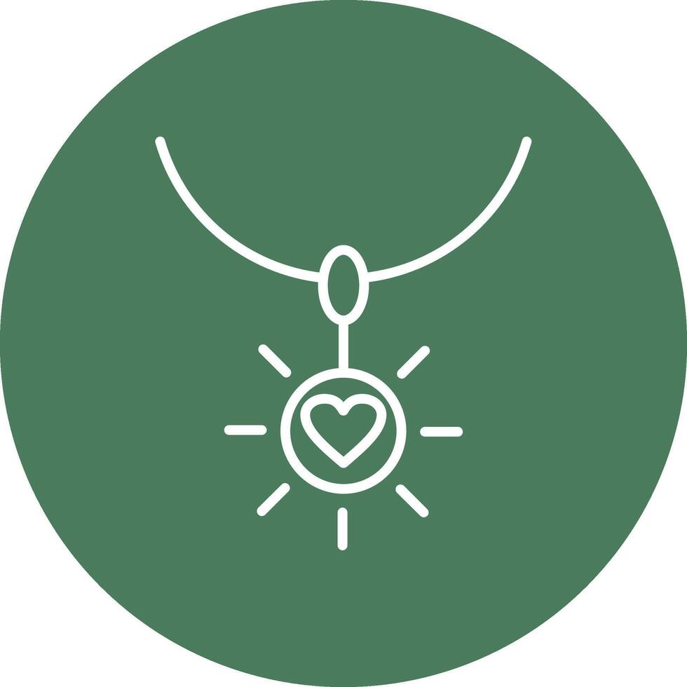 NECLACE Line Multi Circle Icon vector