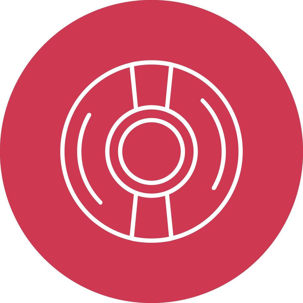 Cd Line Multi Circle Icon vector