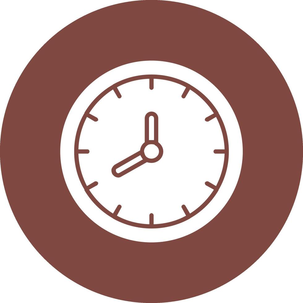 Clock Glyph Multi Circle Icon vector