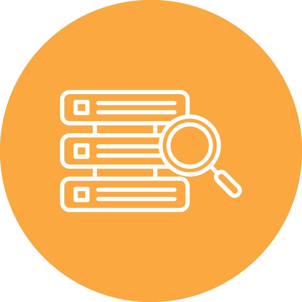 Database Line Multi Circle Icon vector