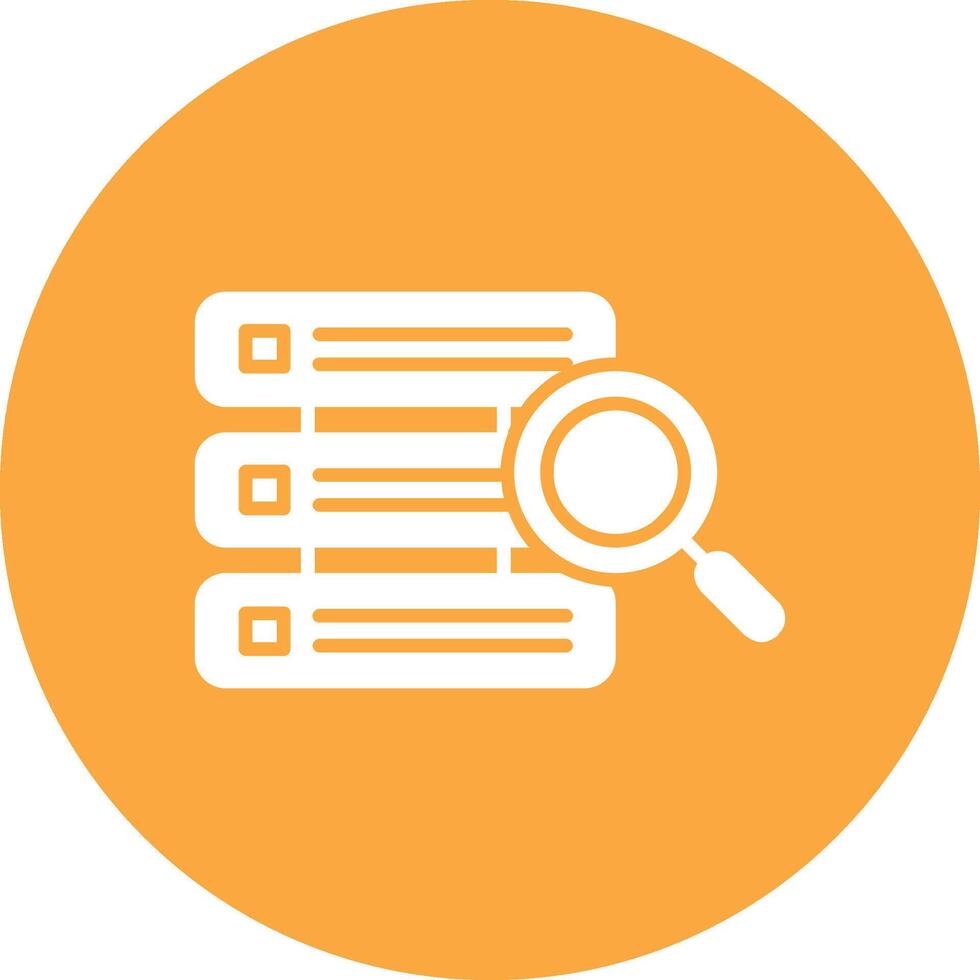 Database Glyph Multi Circle Icon vector