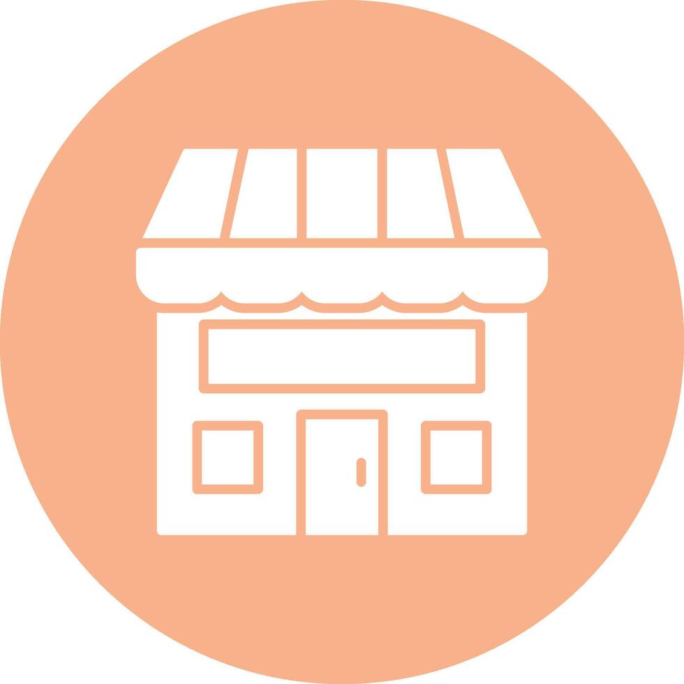 Shop Glyph Multi Circle Icon vector