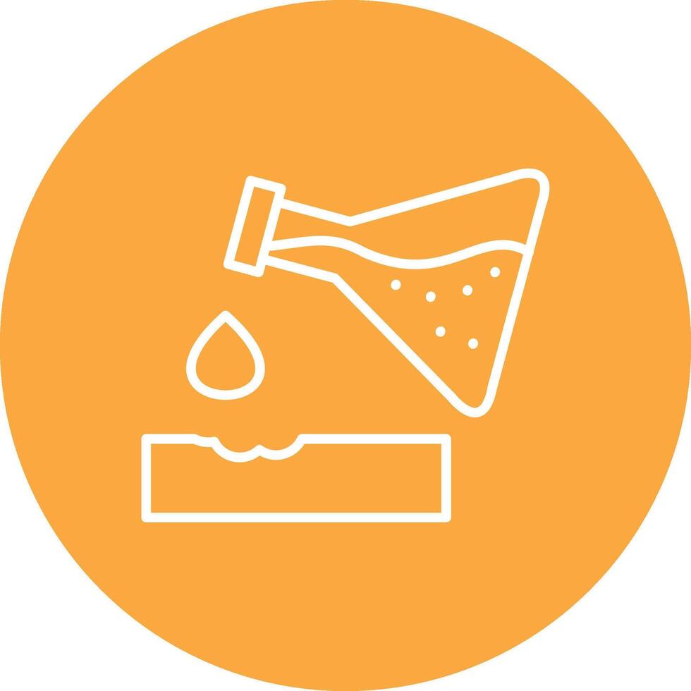 Corrosive Line Multi Circle Icon vector