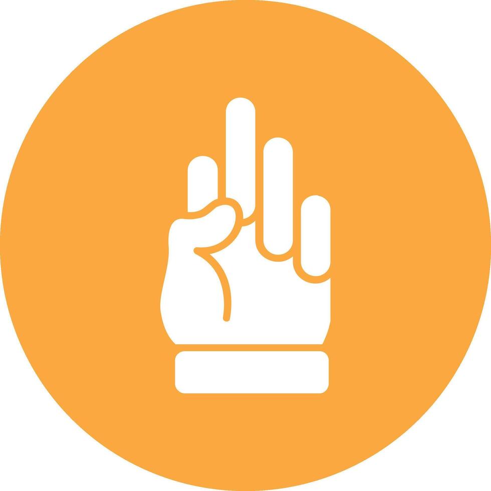 Fingers Glyph Multi Circle Icon vector