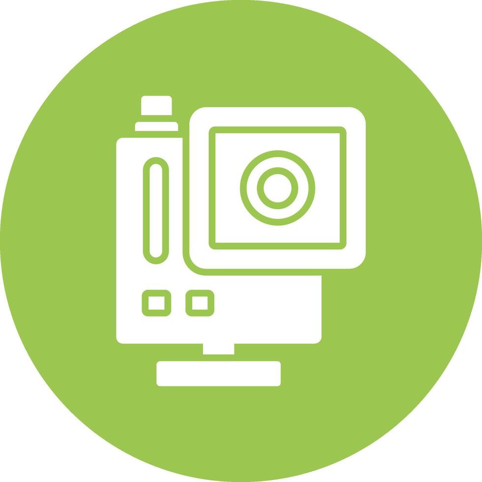 Gopro Glyph Multi Circle Icon vector