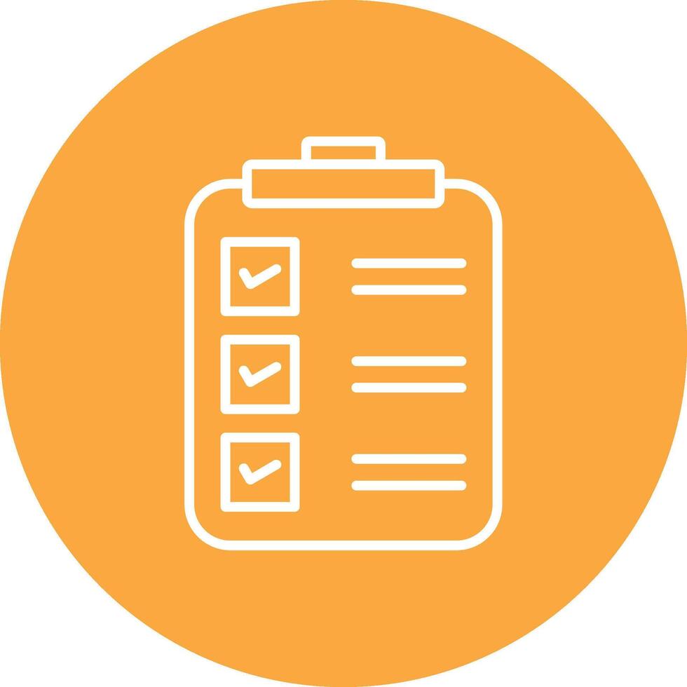 Check List Line Multi Circle Icon vector