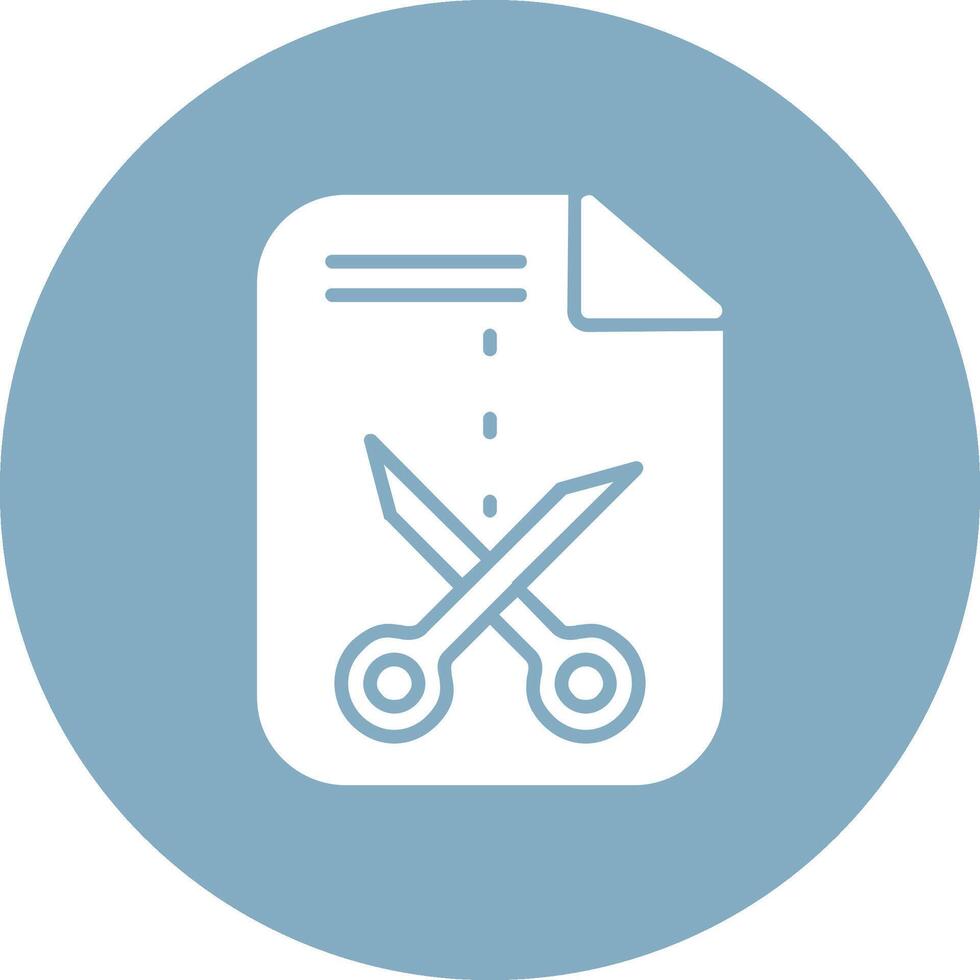 Cutting Glyph Multi Circle Icon vector