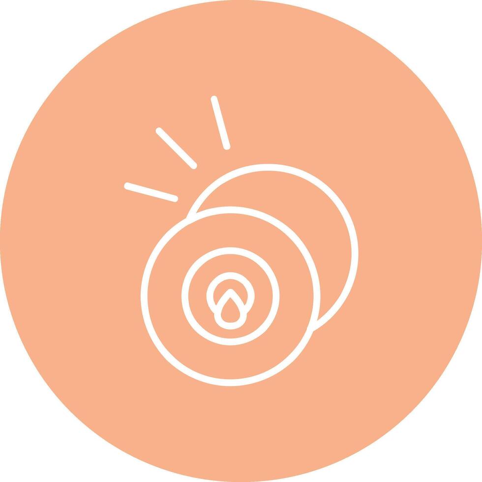 Cymbal Line Multi Circle Icon vector