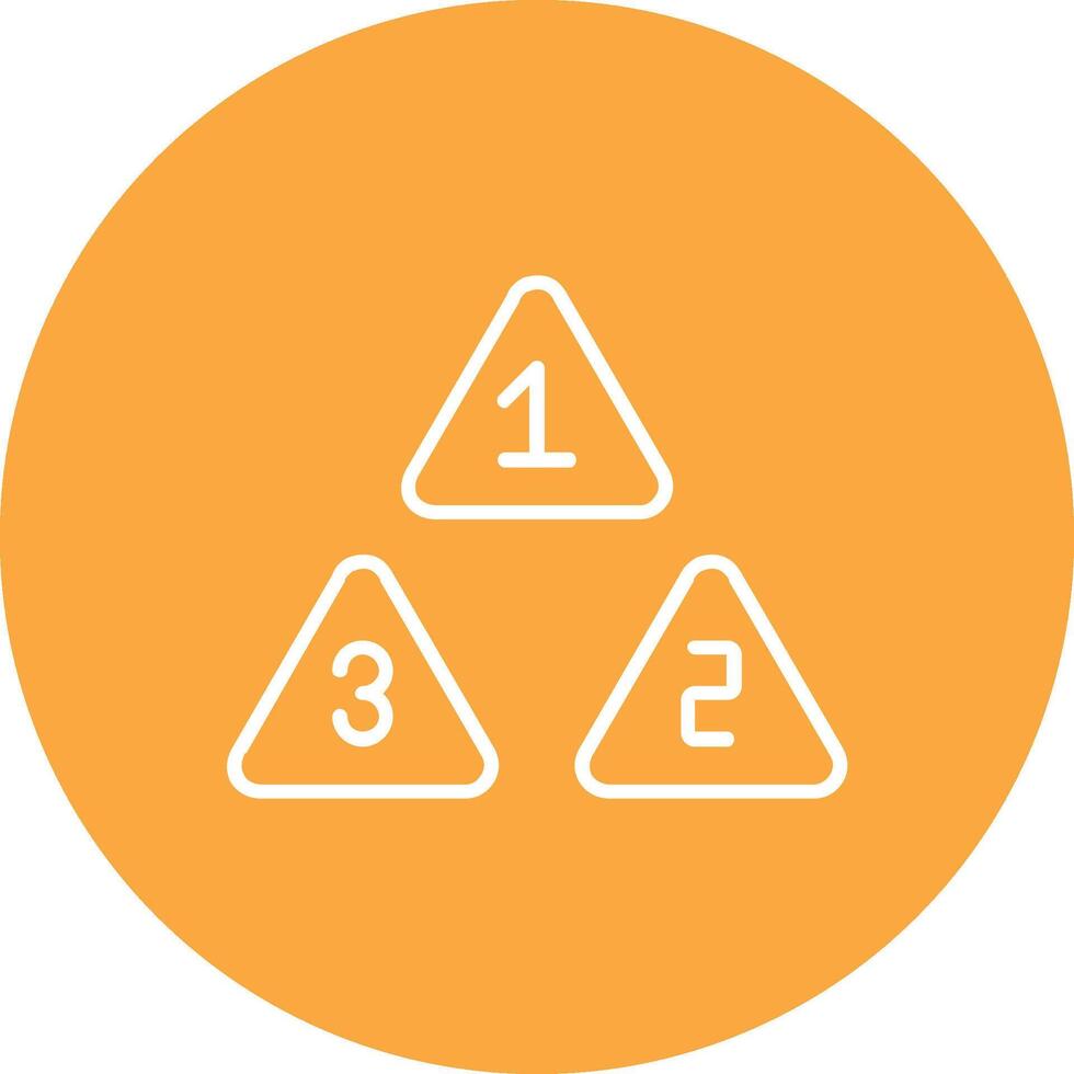 Numbers Line Multi Circle Icon vector