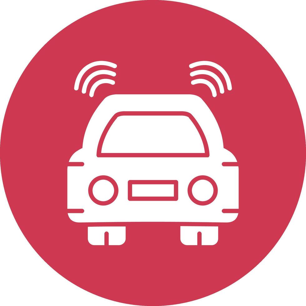 Car Glyph Multi Circle Icon vector