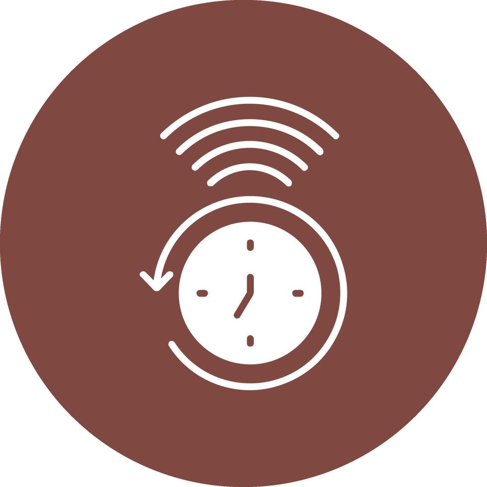 Clock Glyph Multi Circle Icon vector