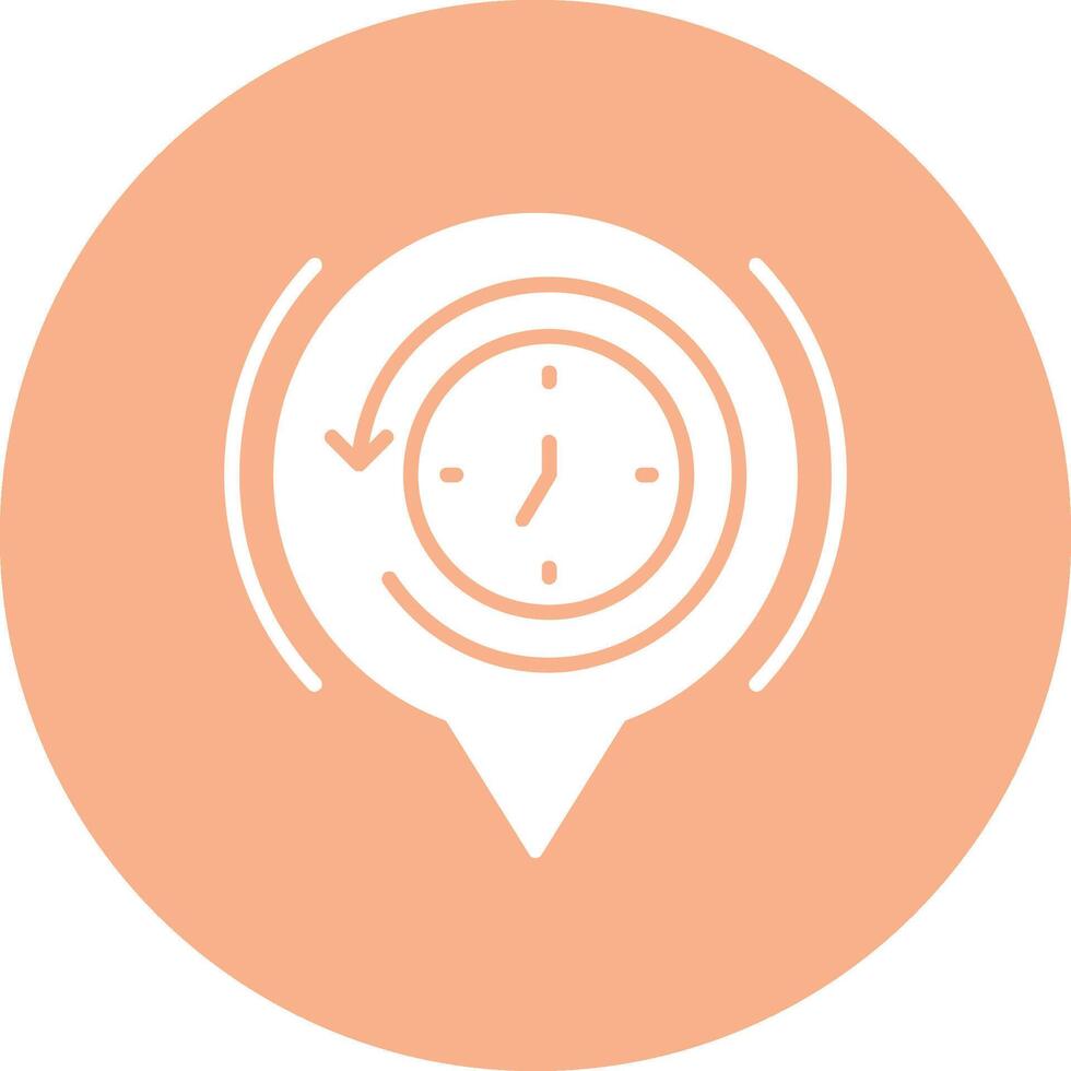 History Glyph Multi Circle Icon vector