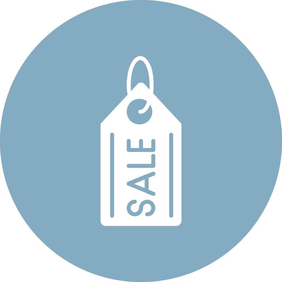 Sale Tag Glyph Multi Circle Icon vector