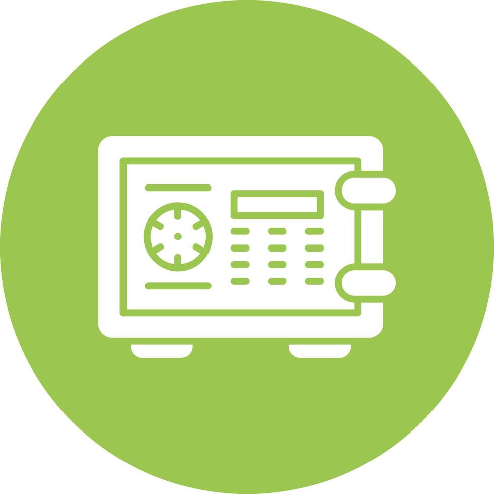 Locker Glyph Multi Circle Icon vector