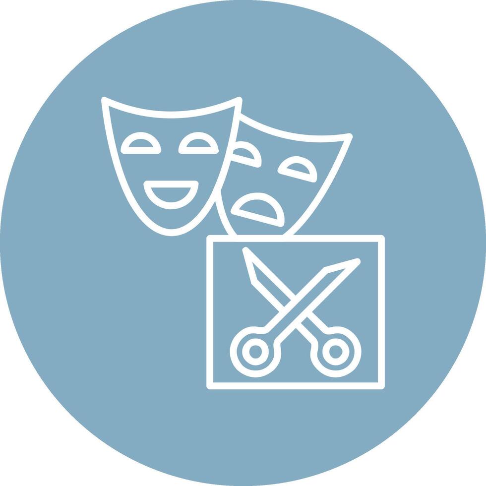 Drama Line Multi Circle Icon vector
