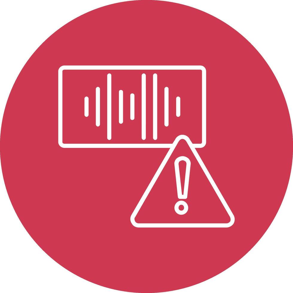 Error Line Multi Circle Icon vector