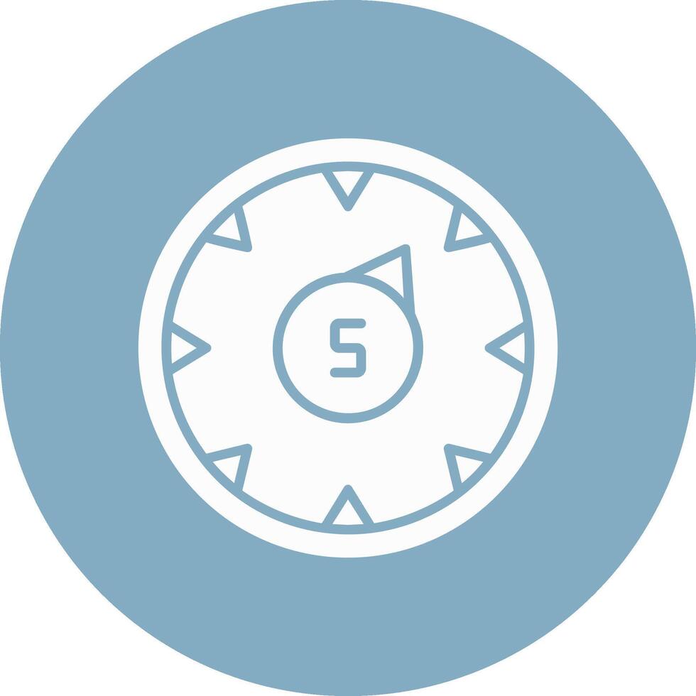 Gauge Glyph Multi Circle Icon vector