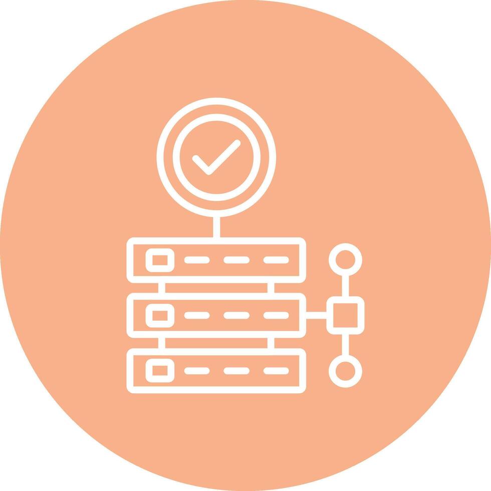 Server Line Multi Circle Icon vector