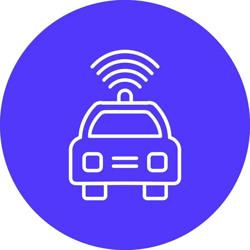 Car Line Multi Circle Icon vector