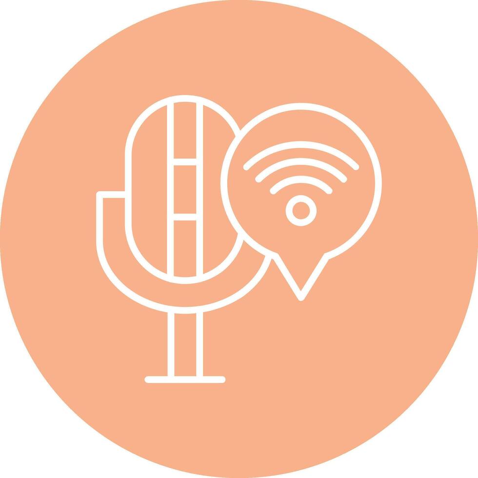 Connection Line Multi Circle Icon vector