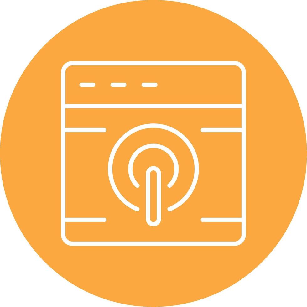 Browser Line Multi Circle Icon vector