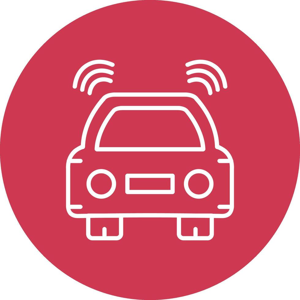 Car Line Multi Circle Icon vector