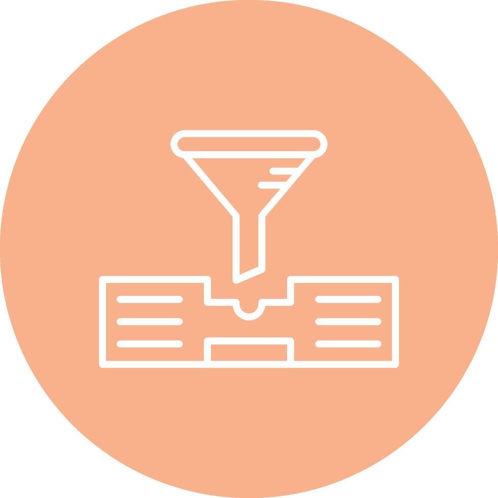Mail Line Multi Circle Icon vector
