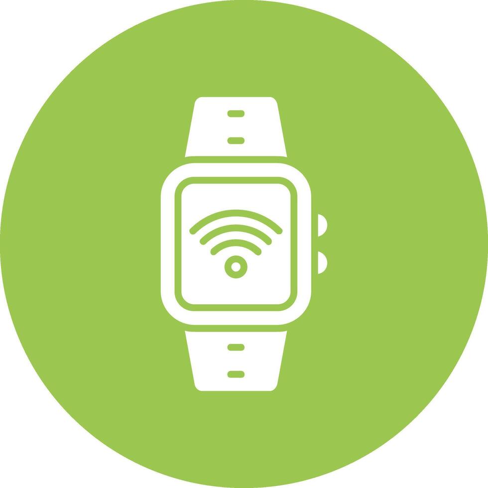 Wi-fi Glyph Multi Circle Icon vector