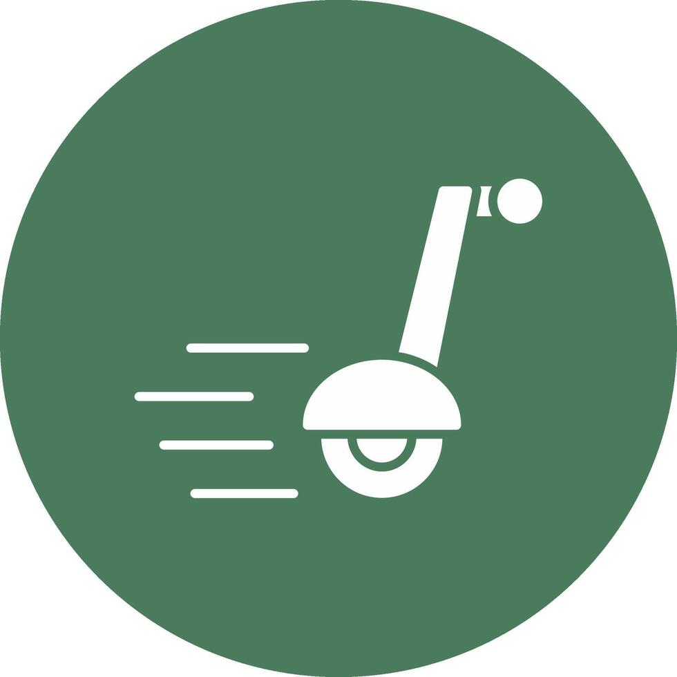 Segway Glyph Multi Circle Icon vector