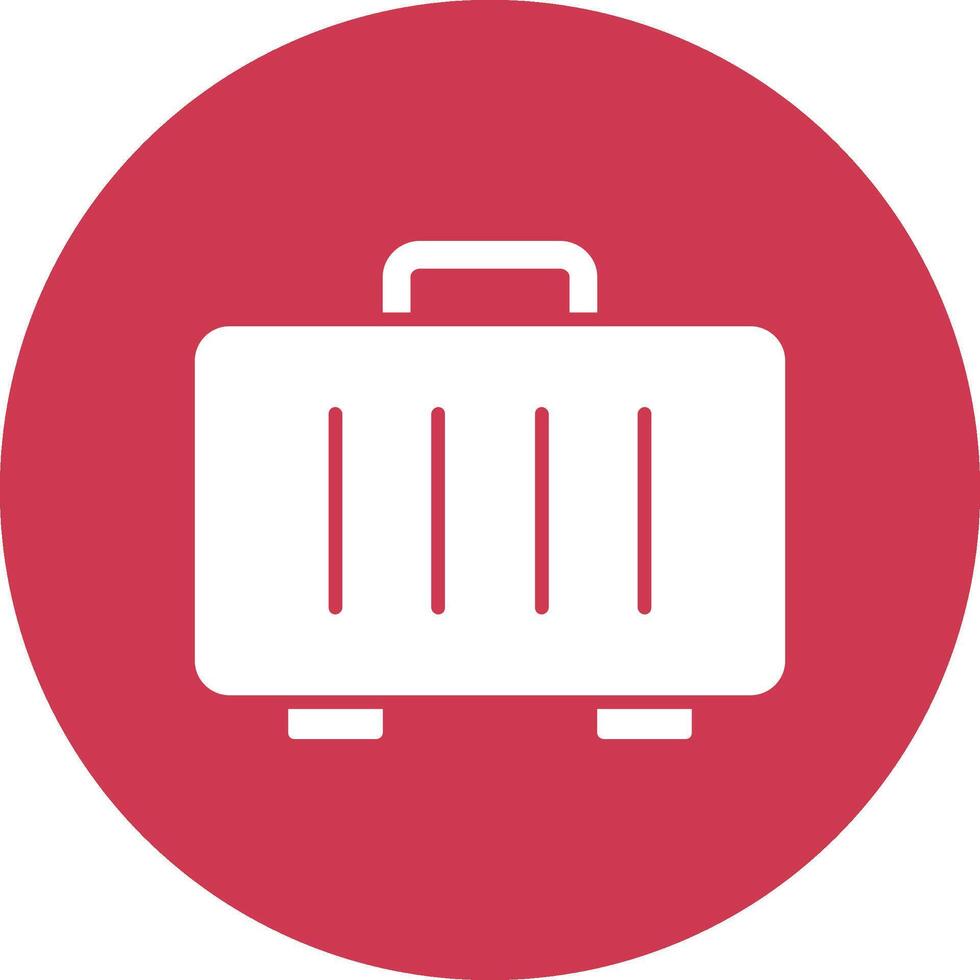 Suitcase Glyph Multi Circle Icon vector