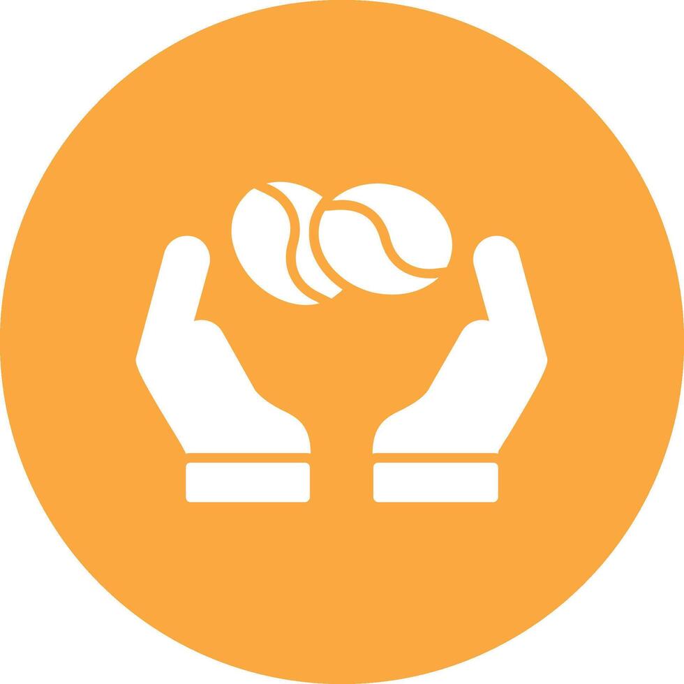 Beans Glyph Multi Circle Icon vector
