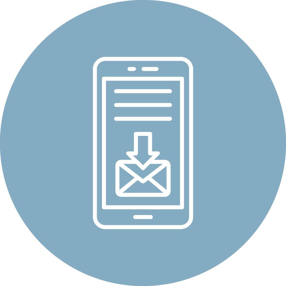 Mail Line Multi Circle Icon vector