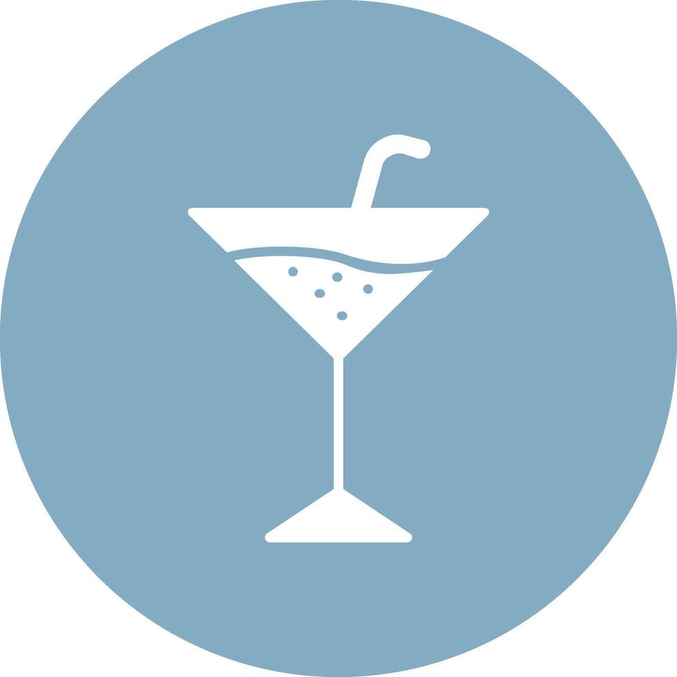 Martini Glyph Multi Circle Icon vector