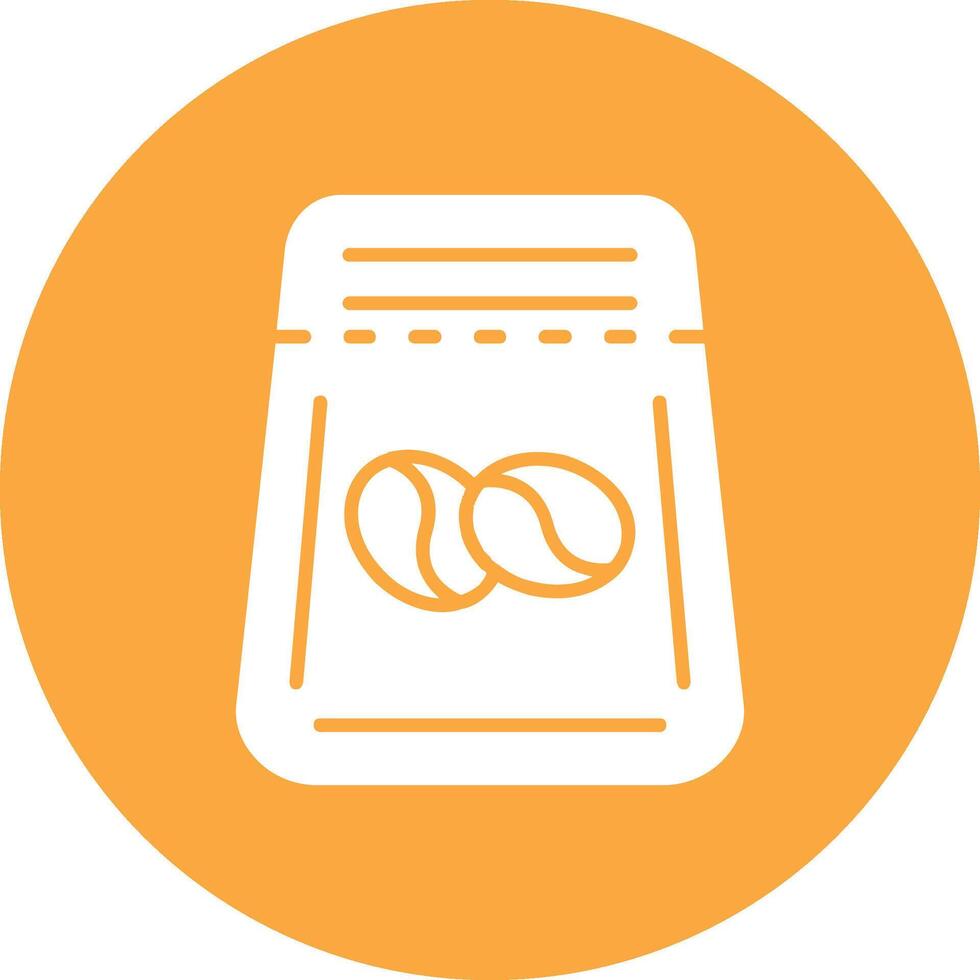 Beans Bag Glyph Multi Circle Icon vector