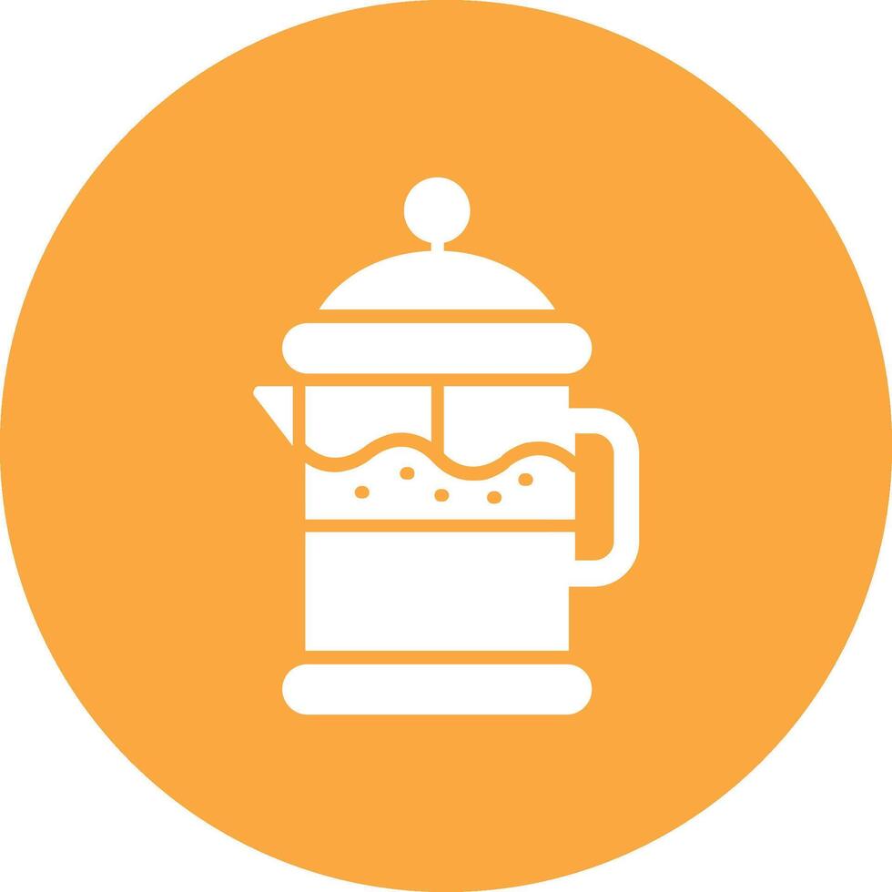 Coffee Filter Glyph Multi Circle Icon vector