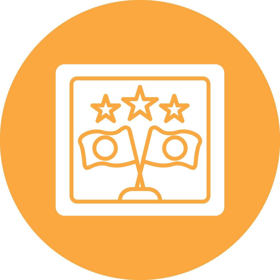 Frame Glyph Multi Circle Icon vector
