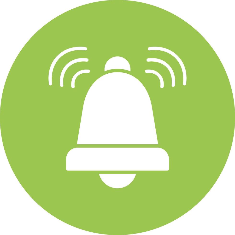 Alarm Glyph Multi Circle Icon vector