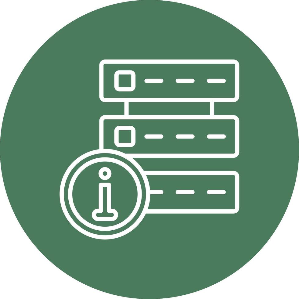 Information Line Multi Circle Icon vector