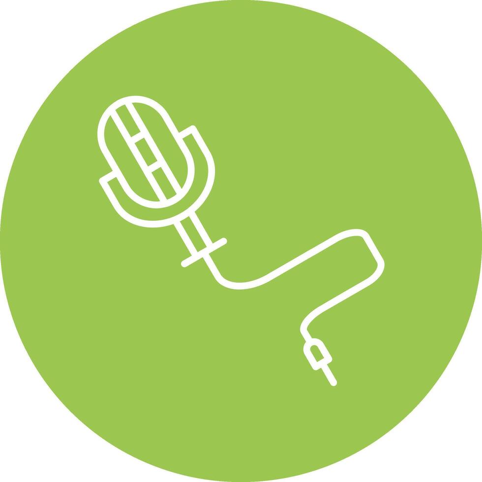 Microphone Line Multi Circle Icon vector