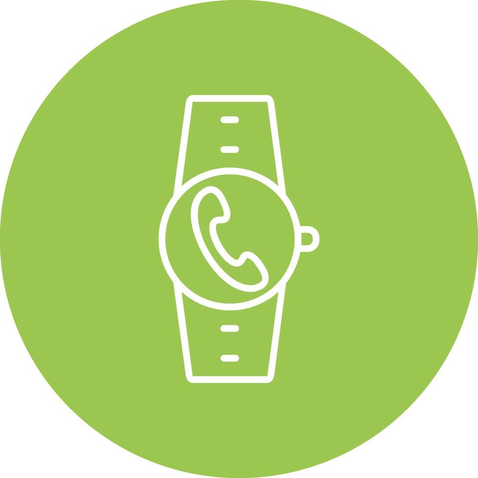 Incoming Call Line Multi Circle Icon vector