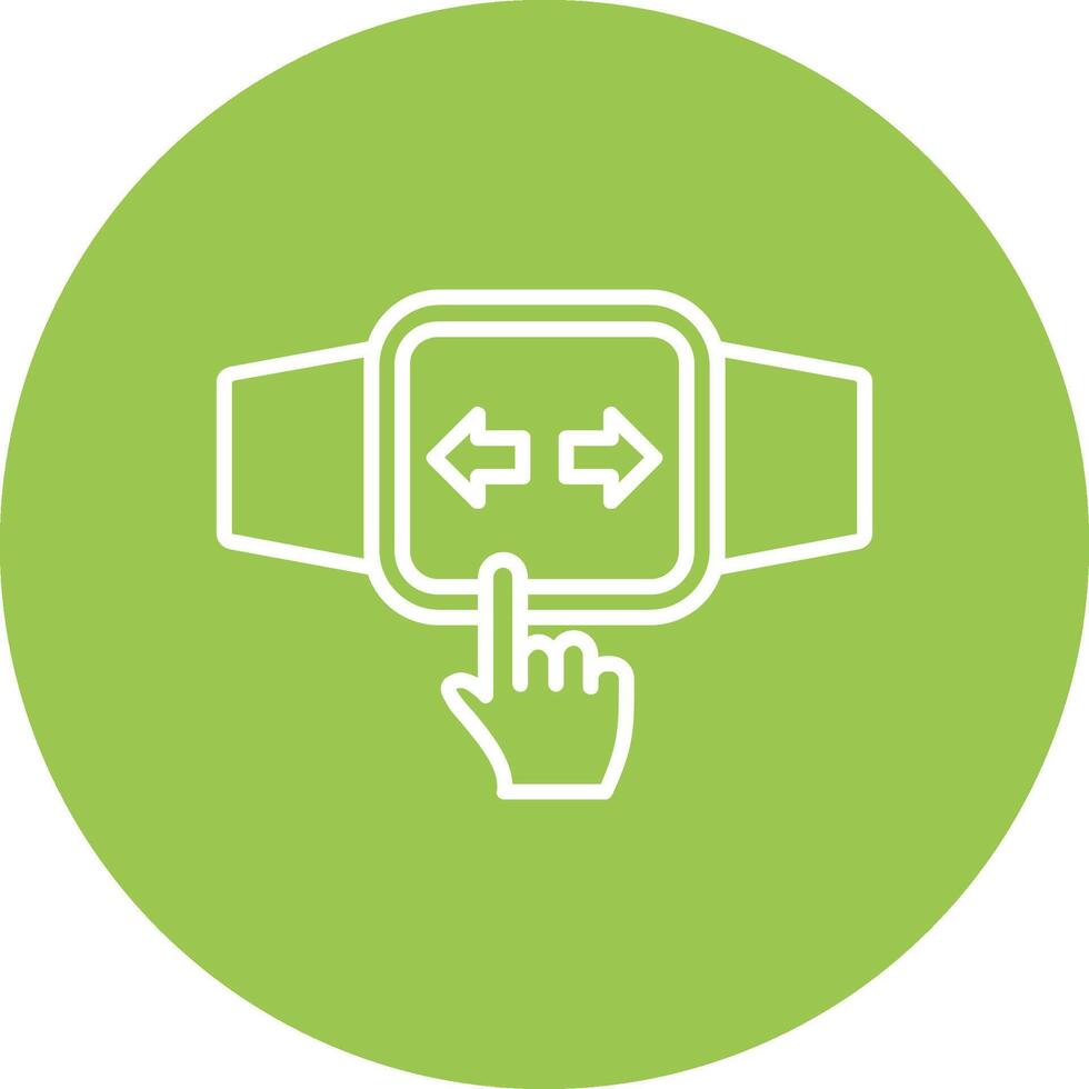 Touchscreen Line Multi Circle Icon vector