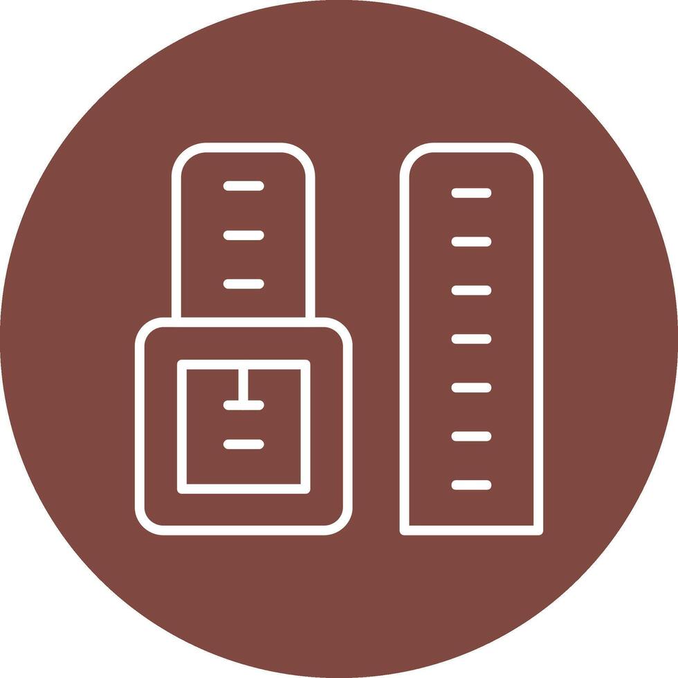 Watch Strap Line Multi Circle Icon vector