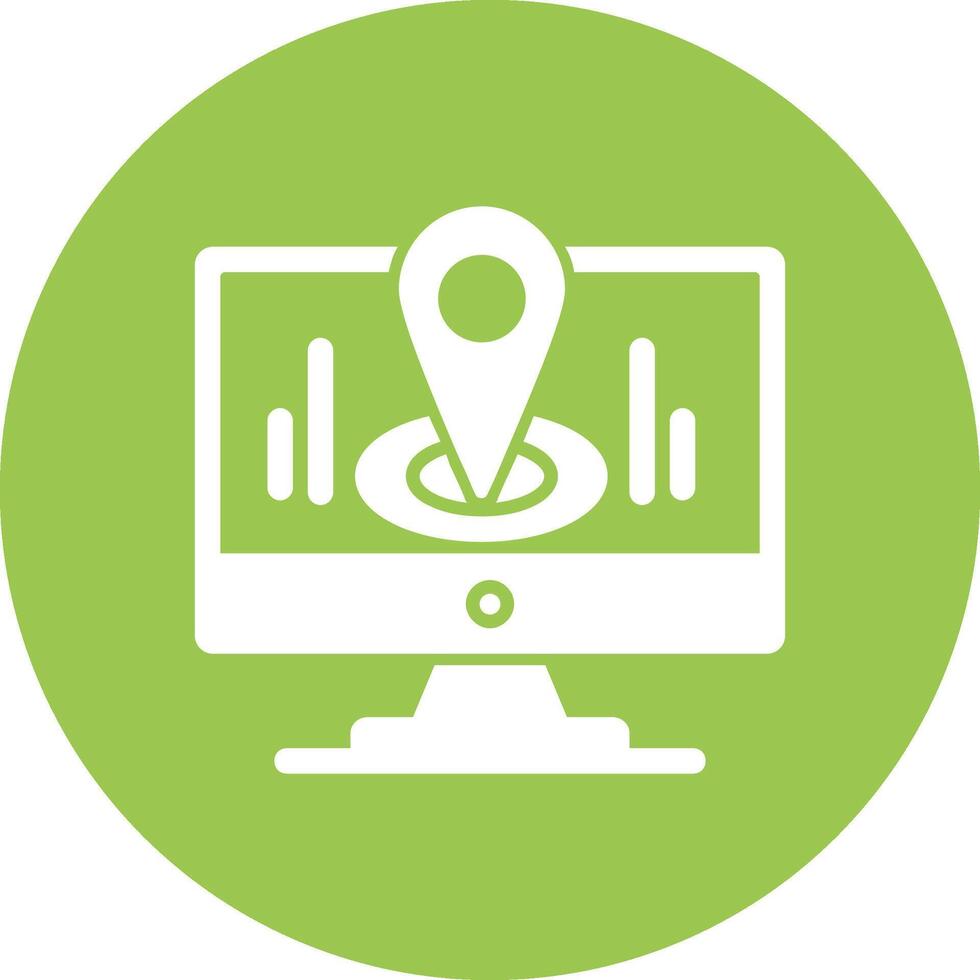 Distribution Glyph Multi Circle Icon vector
