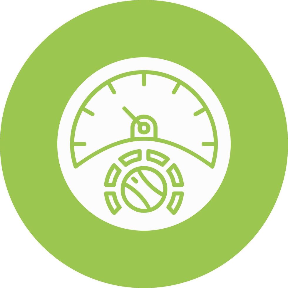 Gauge Glyph Multi Circle Icon vector