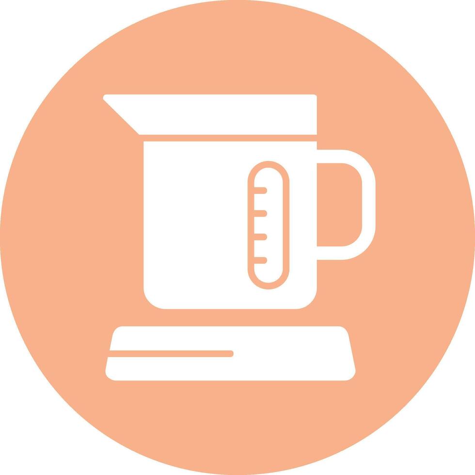Electric Kettles Glyph Multi Circle Icon vector