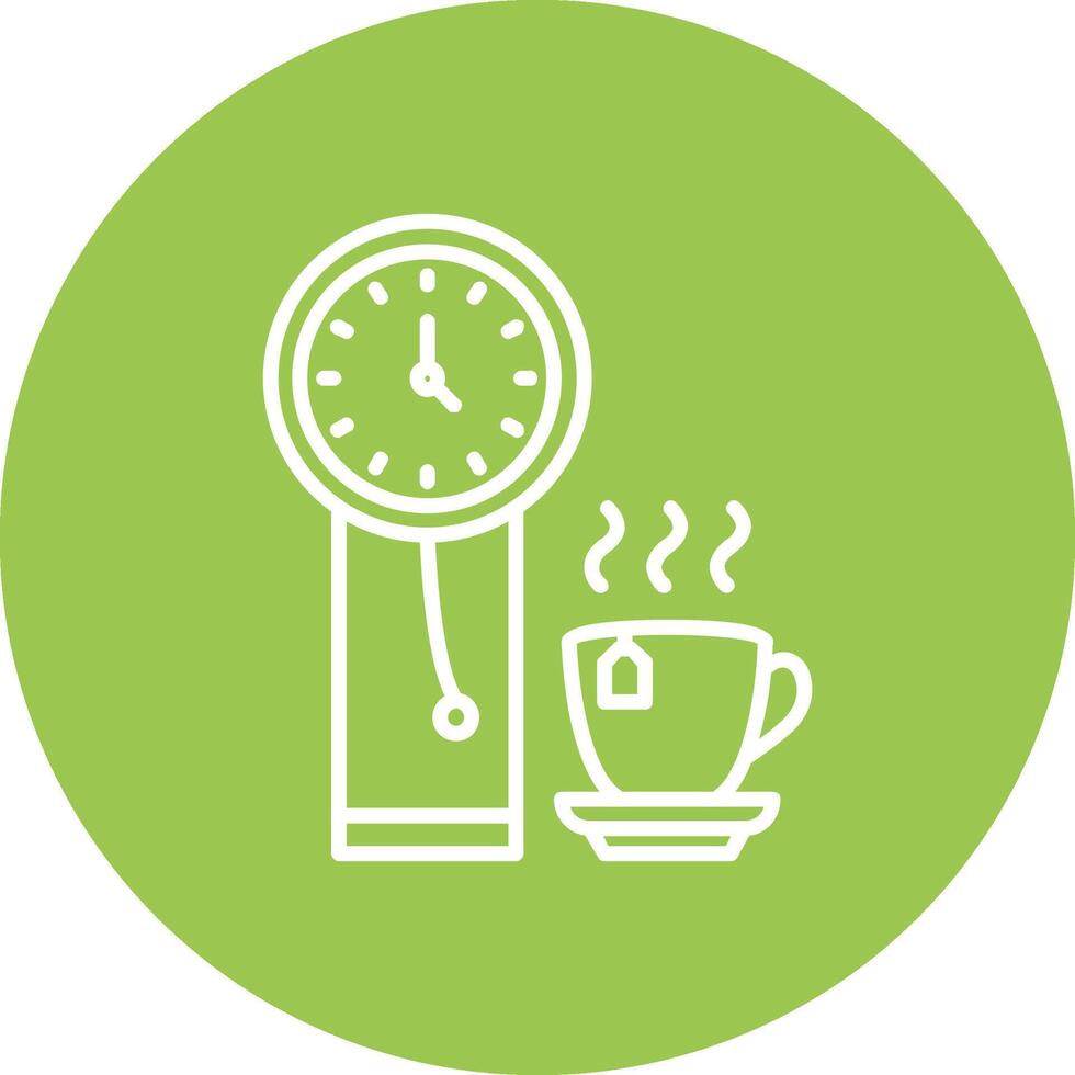 Clock Line Multi Circle Icon vector