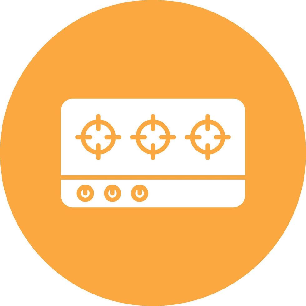 Hob Glyph Multi Circle Icon vector