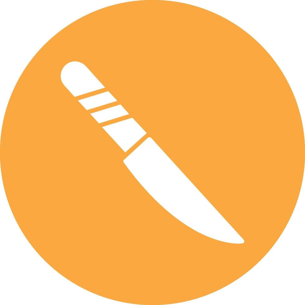 Knife Glyph Multi Circle Icon vector