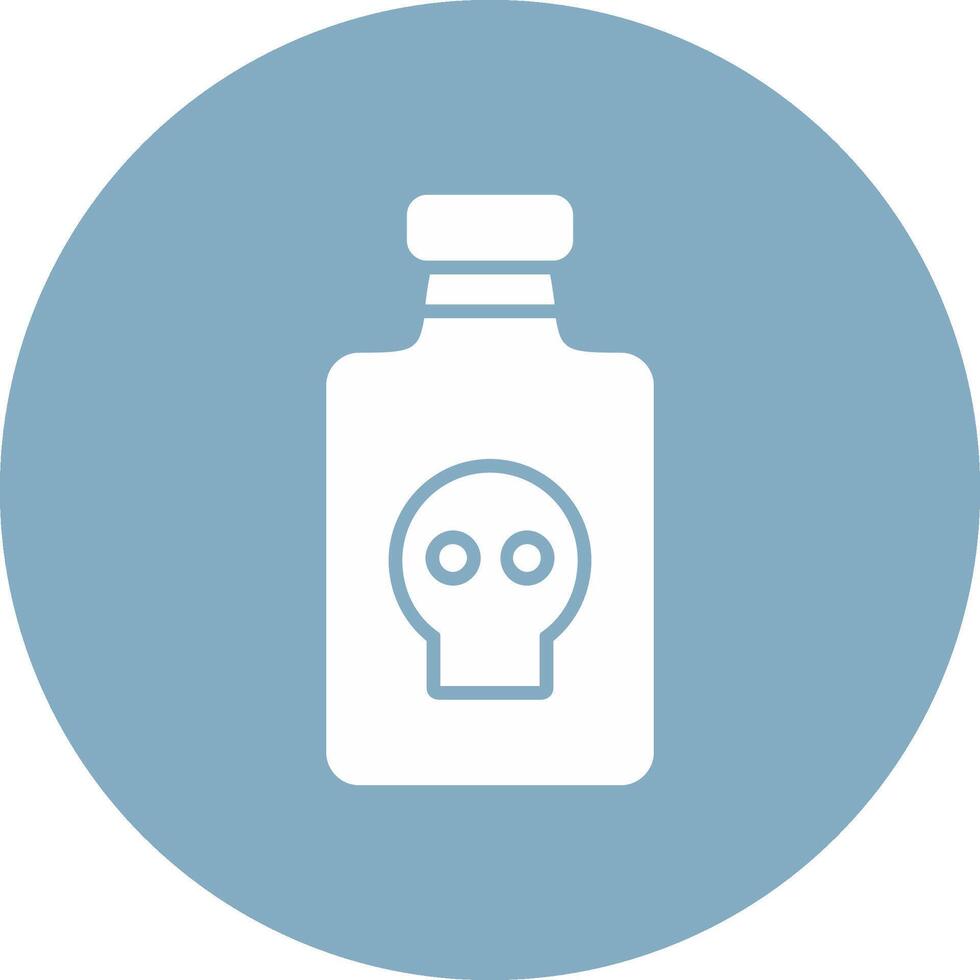 Poison Glyph Multi Circle Icon vector