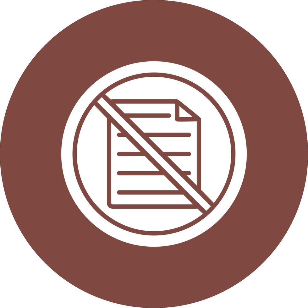 Prohibited Sign Glyph Multi Circle Icon vector